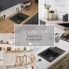 GranMaster Gracia Granitspülbecken Komplett-Set - Schwarzer Produktbild-Vorschau 7