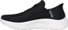 A side view of a black SKECHERS SLIP-INS GO WALK FLEX shoe with a white sole. Náhľad obrázku produktu