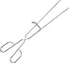 A stainless steel barbecue tong is shown against a white background. Anteprima dell’immagine prodotto