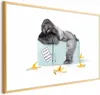 Posterpapier Poster - Hungry Gorilla 42x29.7 cm Tiere Produktbild-Vorschau 1