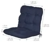 Beautissu Lot de 4 coussins pour fauteuils à dossier bas Voir les images du produit 5