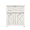 Kommode >Kashmir < in weiß,beige - 123x143,3x48,2cm Produktbild-Vorschau 2