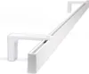 A white curtain rail with two brackets, shown from a diagonal angle against a white background. Produktbild-Vorschau