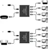 INF RJ45 Gigabit Ethernet Splitter 1 a 3 Porte - Adattatore Anteprima dell’immagine prodotto 2