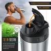 Arendo Protein Shaker Edelstahl, Eiweißshaker 750 ml, Produktbild-Vorschau 3