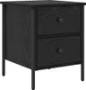 vidaXL Table de nuit avec tiroirs Chêne noir 40 x 42 x 50 Voir les images du produit 2