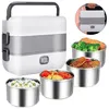 Tragbare elektrische Lunchbox, Mini-Reiskocher, 2-lagig,1L, Produktbild-Vorschau 1