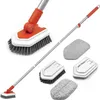 JEHONN Frottoir de douche 4 en 1 avec long manche et 4 Voir les images du produit 1