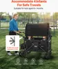 Wagon Kinderwagen für 4 Kinder Push Pull Faltbare Produktbild-Vorschau 3