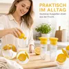 Zitronenpresse,2X Zitruspresse Mit Deckel Und Ausgießer Produktbild-Vorschau 3