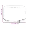 Coperchio per mobili da giardino 6 occhielli Ø125x75 cm Anteprima dell’immagine prodotto 6