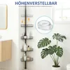 Teleskopregal Duschregal 4 Ablagen Eckregal Produktbild-Vorschau 7