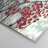 Bilder auf glas - Einteilig - Rot Blätter Zweige - 70x50cm Produktbild-Vorschau 5