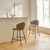 CALICOSY - 2er-Set Hocker aus meliertem Stoff mit Produktbild-Vorschau 2