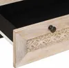 vidaXL Vysoká skříňka, bílá, 60 x 33 x 100 cm, masivní Náhled obrázku produktu 6