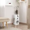 WOLTU Regenschirmständer, 2 Slots, 4 Haken, quadratischer Produktbild-Vorschau 4