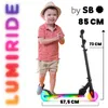 LUMI RIDE Trottinette pour enfants avec roues LED, freins Voir les images du produit 7