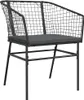 vidaXL 5-tlg. Garten-Essgruppe mit Kissen Schwarz Poly Produktbild-Vorschau 4