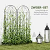 Outsunny kratka metalowa zestaw 2 kratek ogrodowych ze Podgląd zdjęcia produktu 4
