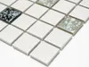 Mosaikfliese Keramikmosaik weiß schwarz grau struktur Boden Produktbild-Vorschau 4