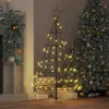 vidaXL Décoration de Noël avec support Noir 126 cm Acier Voir les images du produit 4