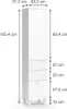 Koupelnová skříňka Vicco Sola Bílá 40.2 x 192.4 cm s dvířky Náhled obrázku produktu 3