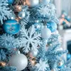 tectake® Weihnachtskugeln 64er-Set in SIlber und Blau Produktbild-Vorschau 8