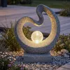Solarleuchte Skulptur Granit-Optik moderne Solarlampe 33,5 Produktbild-Vorschau 9