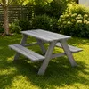 HAGO24 Kindersitzgruppe Sitzset Kinderbank Picknicktisch Produktbild-Vorschau 1