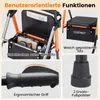 COSTWAY Rollator faltbar & leicht mit Sitz, 2in1 Rollstuhl Produktbild-Vorschau 8
