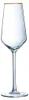 4 Flûtes 23 cl Ultime Bord Or - Cristal d'Arques Voir les images du produit 1