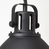A close-up view of the top part of a black pendant light fixture. Produktbild-Vorschau