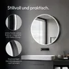 Zrkadlová skrinka s osvetlením Talos Black Nova Ø80 cm Anteprima dell’immagine prodotto 14