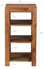 FineBuy Standregal Massiv-Holz Sheesham 80 cm Produktbild-Vorschau 3