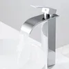 Wasserfall Waschtischarmatur Hoch, 304 Edelstahl Kalt Warm Produktbild-Vorschau 1