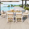 7-teiliges Rattan Gartenmöbel-Set Sitzgruppe 6 Personen Produktbild-Vorschau 2