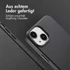 Accezz MagSafe Leather Backcover iPhone 14 - Onyx Black Produktbild-Vorschau 2