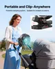 VEVOR Mini Ventilator mit Clip, Tischventilator mit LED, Produktbild-Vorschau 5