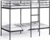 vidaXL Lit superposé sans matelas noir 90x200 cm acier Voir les images du produit 4