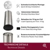 HOOZ® Möbelfüße Edelstahl 100 mm 4er Set [GEBÜRSTET] Produktbild-Vorschau 3