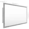 vidaXL Miroir de salle de bain LED gris béton 90x8,5x37 cm Voir les images du produit 7