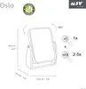 MSV Schminkspiegel Kosmetikspiegel Badezimmerspiegel "Oslo" Produktbild-Vorschau 3