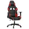 vidaXL Gaming-Stuhl mit Fußstütze Schwarz und Rot Produktbild-Vorschau 17