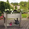Hochbeet BASIC aus Kiefernholz grau 89,5x59x84,5cm Produktbild-Vorschau 4