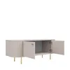 TV-Schrank OVALIO 302 123 cm Sandbeige – Abgerundete Produktbild-Vorschau 4