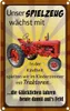 vianmo Blechschild 30x20 cm Spielzeug wächst mit Traktor Produktbild-Vorschau 1