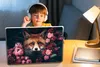 MuchoWow® Laptop Aufkleber Sticker Cover Fuchs - Blumen - Produktbild-Vorschau 3