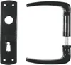 Drückergarnitur Universal-Kastenschloss BB schwarz 55 mm Produktbild-Vorschau 3