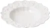 A white ceramic bowl with a scalloped edge and embossed festive designs. Náhľad obrázku produktu