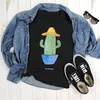 Mr. & Mrs. Panda Größe L T-Shirt Kaktus Hut - Schwarz - Produktbild-Vorschau 2